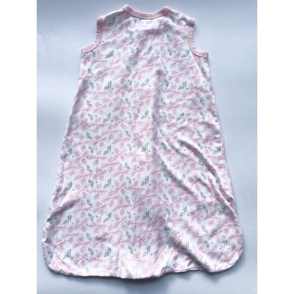 Baby Girls Burt's Bees Pink Floral Sleep Sack Wearable Blanket Size Small 0-6 Mo - Picture 3 of 4